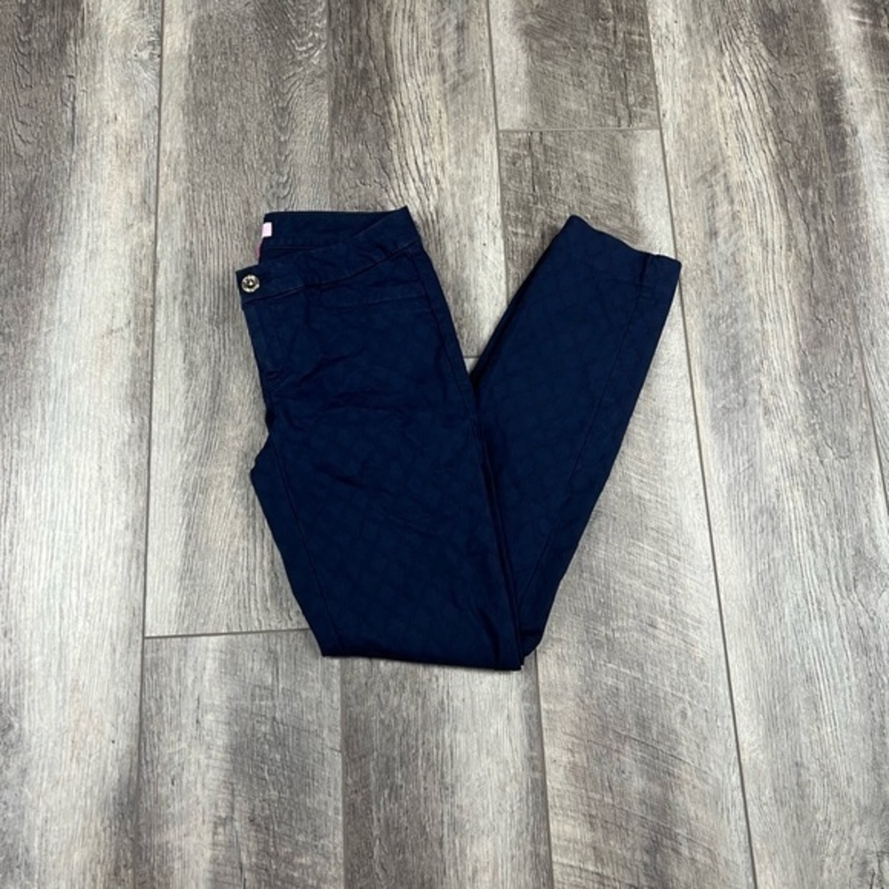 Lilly Pulitzer Navy Kelly Textured Pants